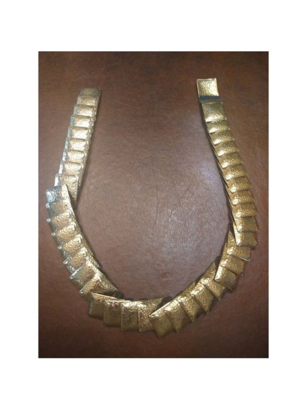 Vintage Gold Tone Medallion Stretchy Belt
